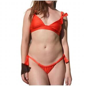 NEW SIDWAY the vivian bikini bottom in poppy